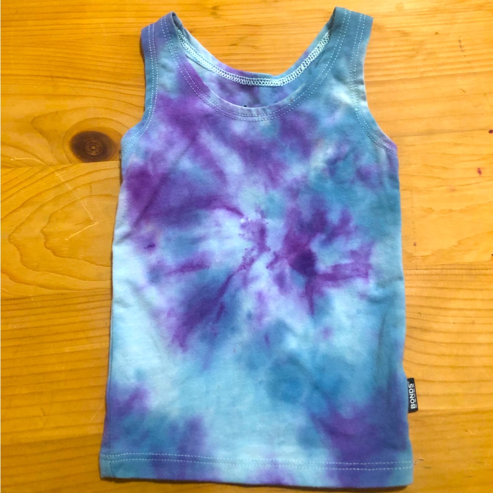 BONDS Chesty Tank 0-3M | GUC | Custom Tie Dye